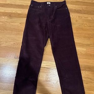 J. Crew Straight Fit Corduroy Pants